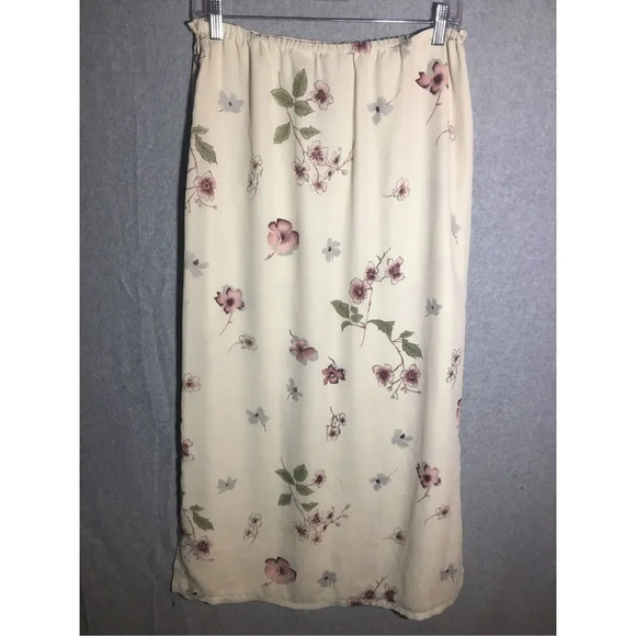 Womens Kathy Ireland Skirt Maxi Vintage Floral Beautiful Boho Cottage Core - Picture 6 of 6